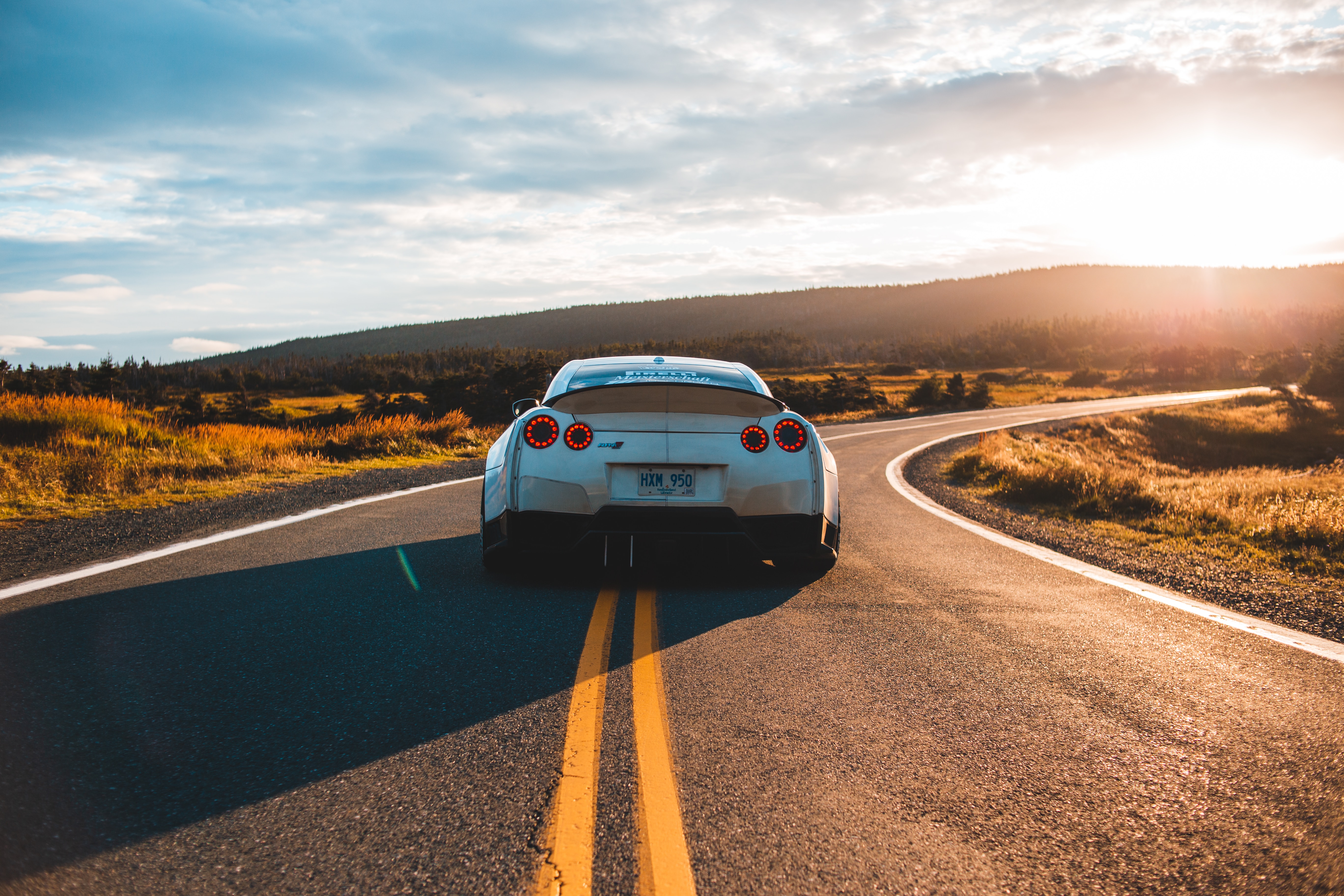 Wallpaper White Car on Road During Daytime, Background - Download Free ...