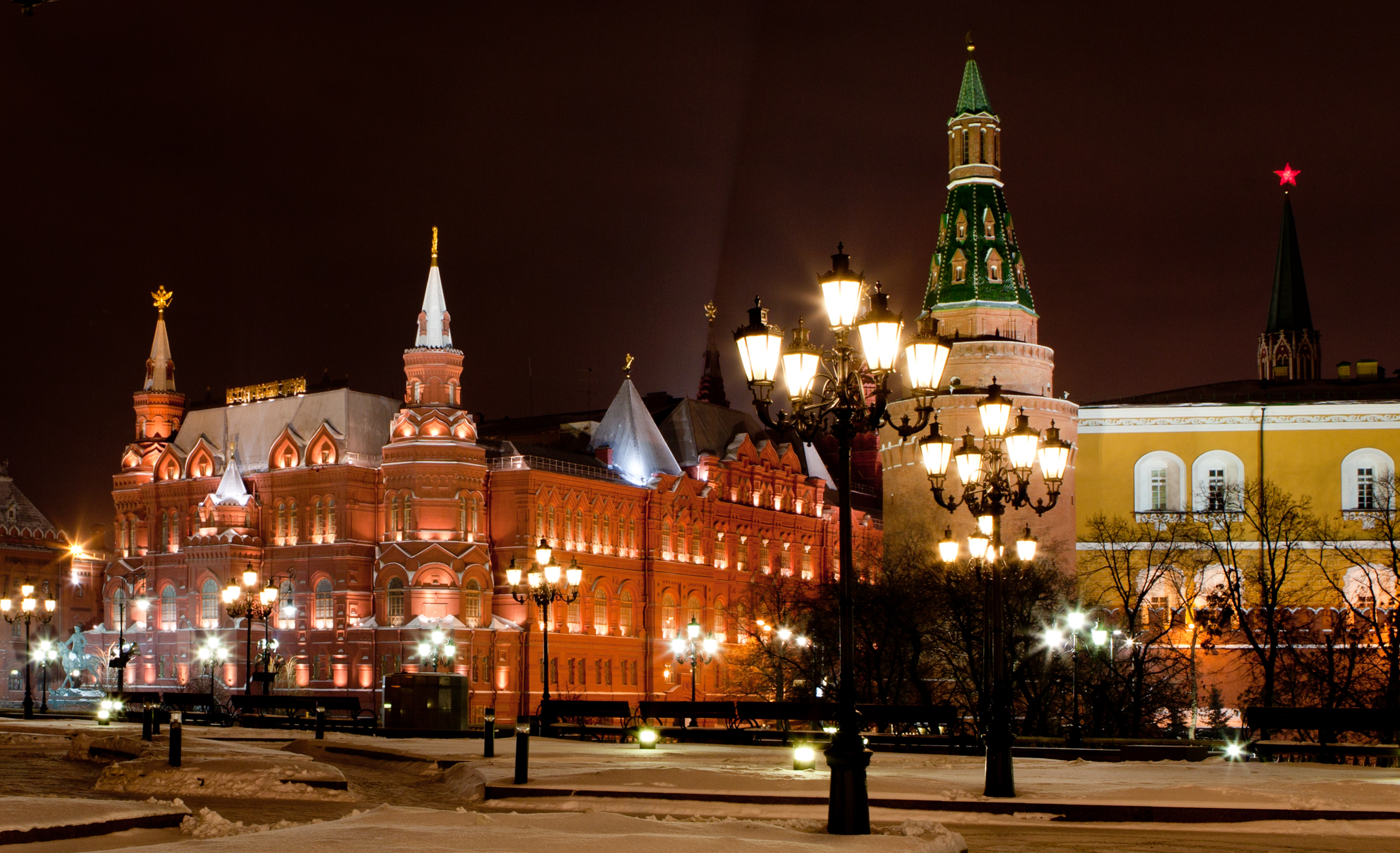 Новогодняя Москва Обои