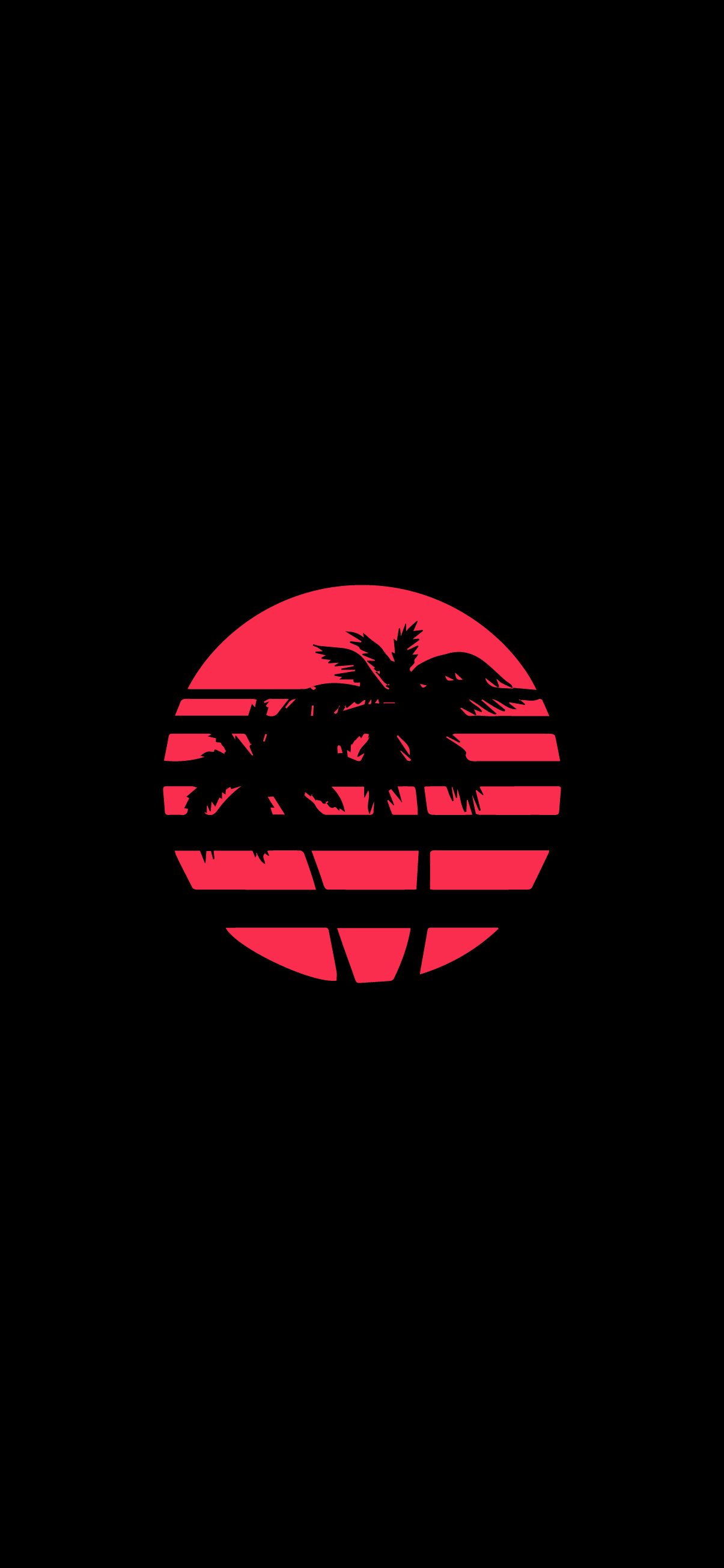 Wallpaper Palm Tree, Amoled, Logo, Leaf, Carmine, Background - Download