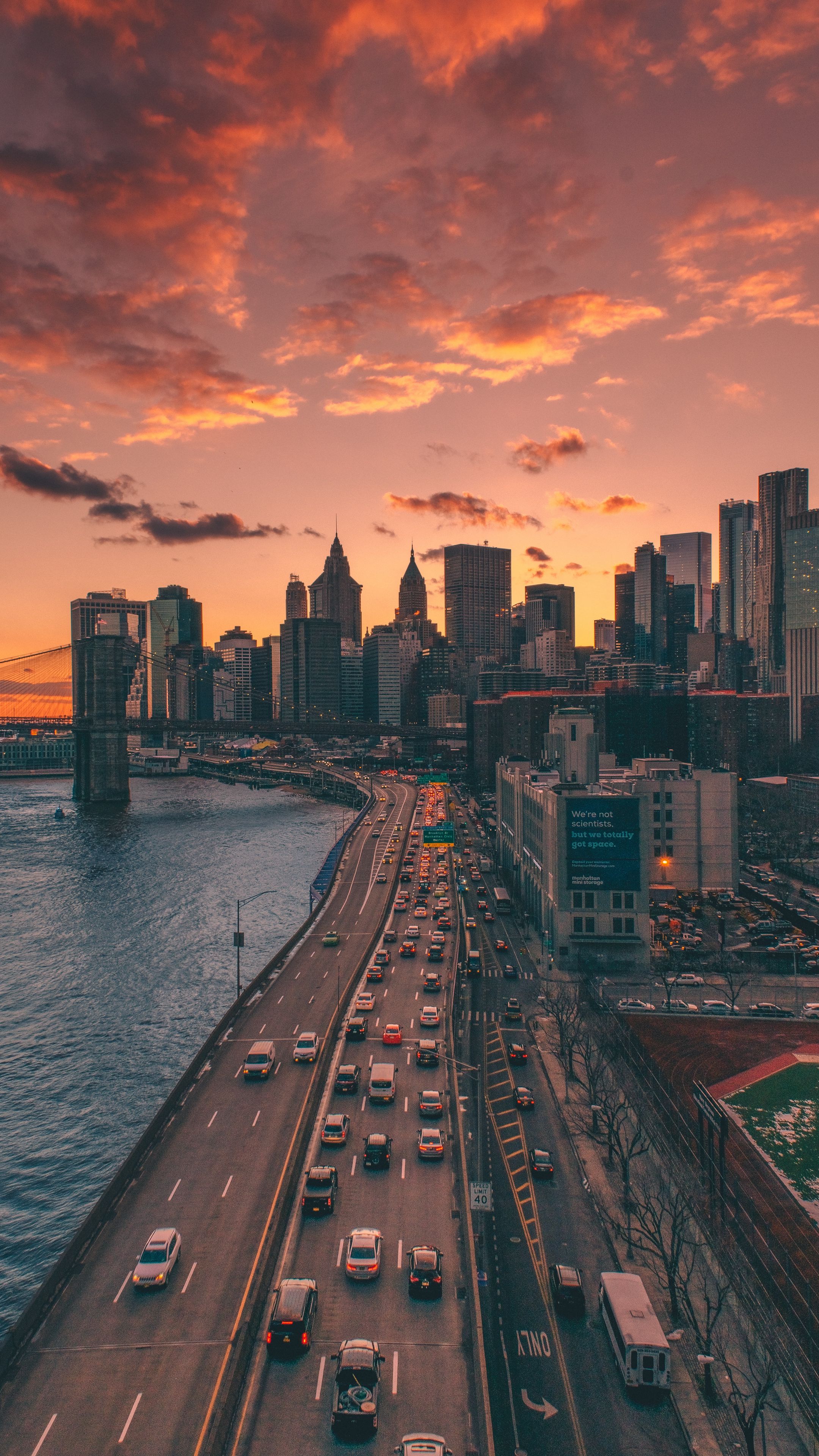 Wallpaper Birds Eye View, Birds, New York, Cloud, Water, Background