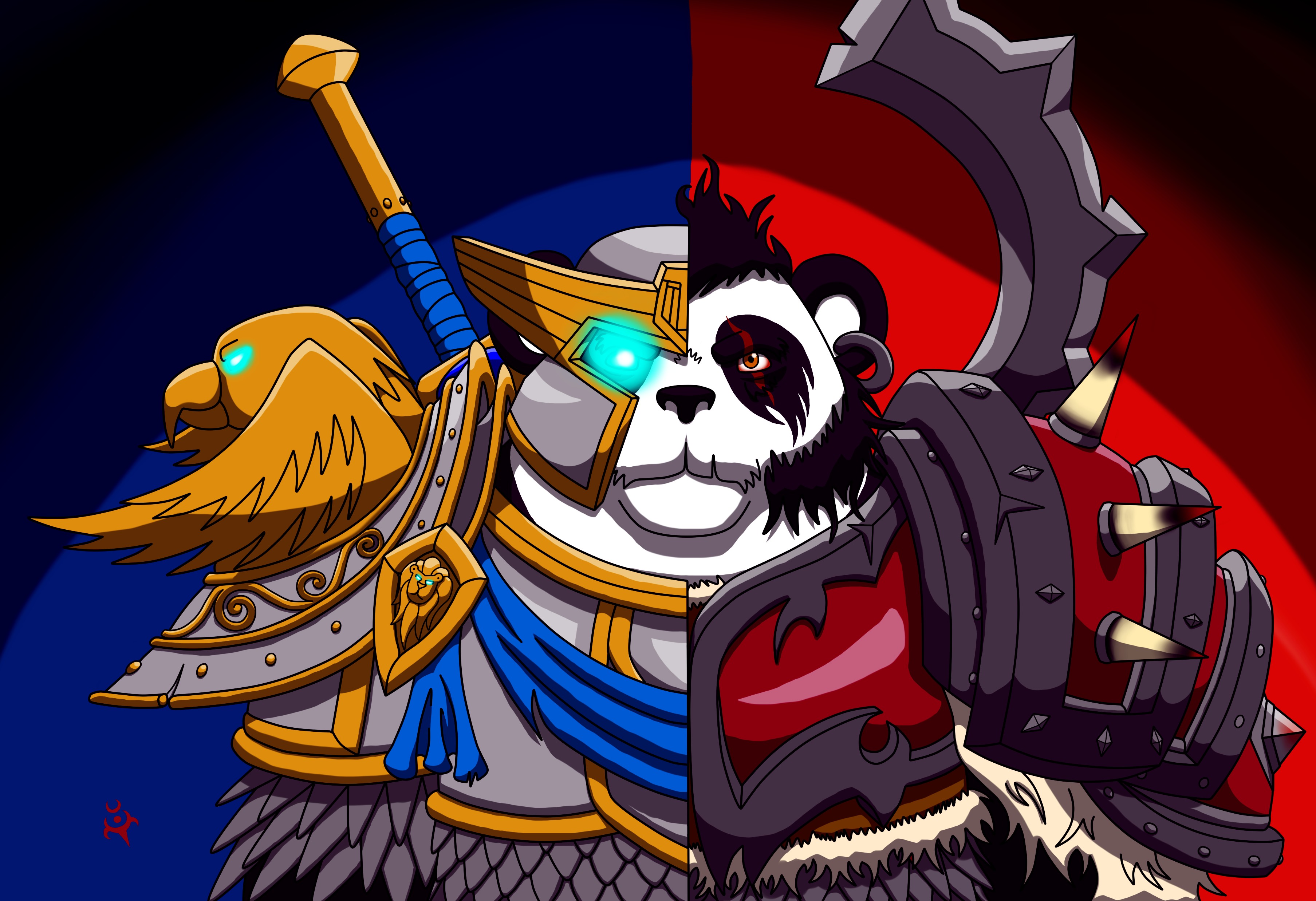 Wallpaper World of Warcraft Mists of Pandaria, Cartoon, Animated Cartoon,  Illustration, Fiction, Background - Download Free Image