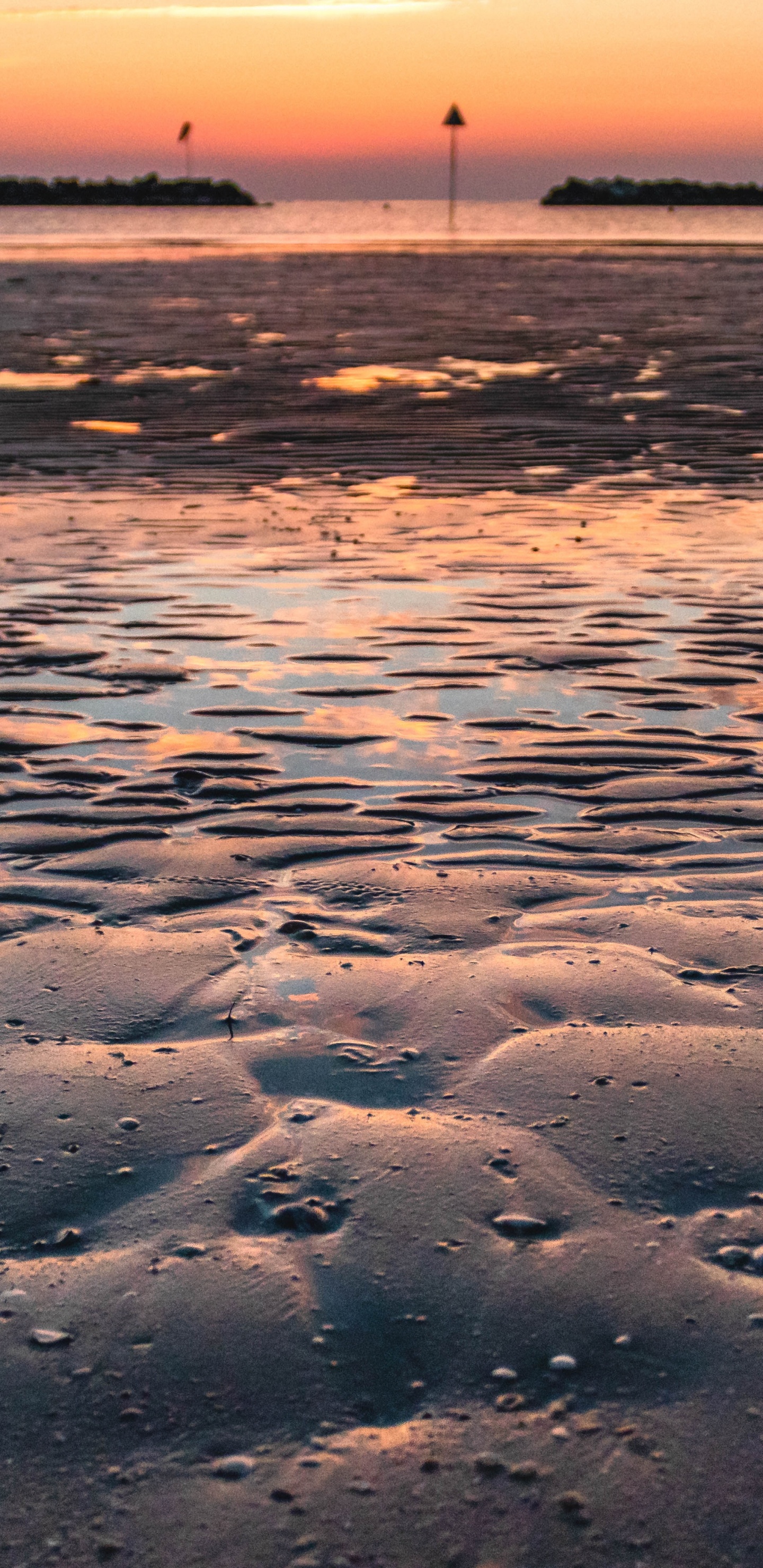 Beach, Horizon, Water, Sea, Sand. Wallpaper in 1440x2960 Resolution