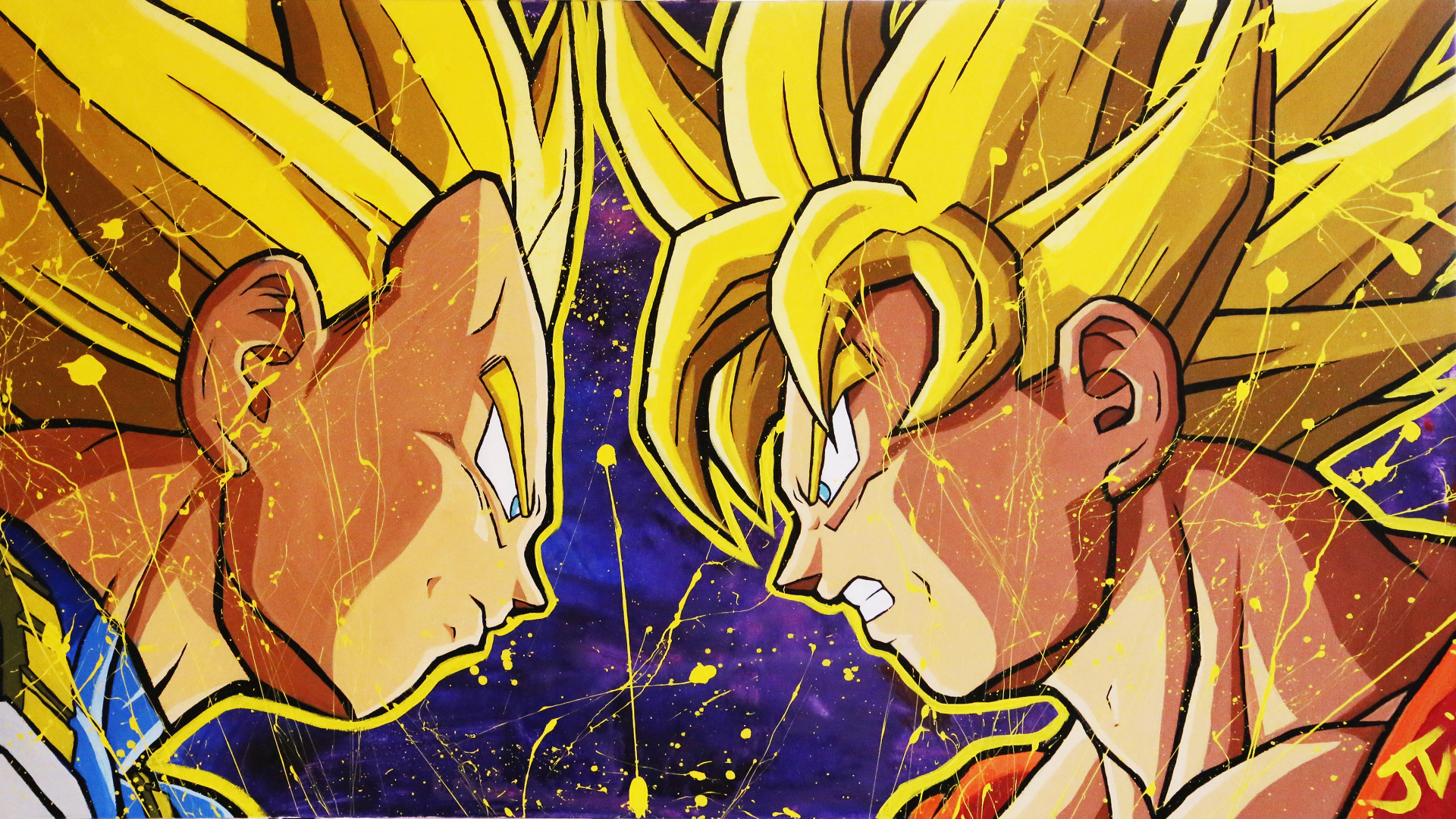 Yellow and Brown Dragon Illustration. Wallpaper in 1920x1080 Resolution