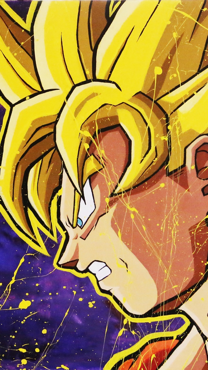 贝吉塔, 悟空, Dragon Ball, 卡通, 黄色的 壁纸 720x1280 允许
