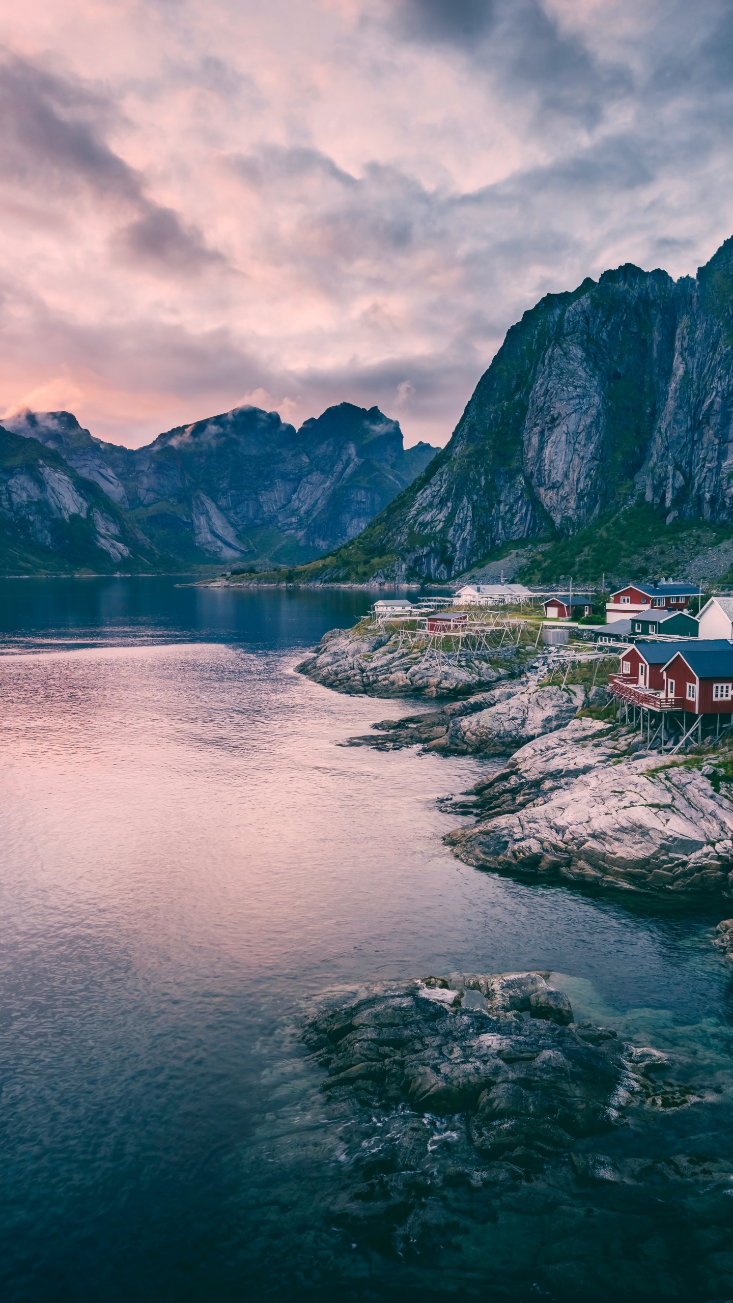Nature Norvège, Fjord, Les Îles Lofoten, Nature, Voyage. Wallpaper in 1440x2560 Resolution