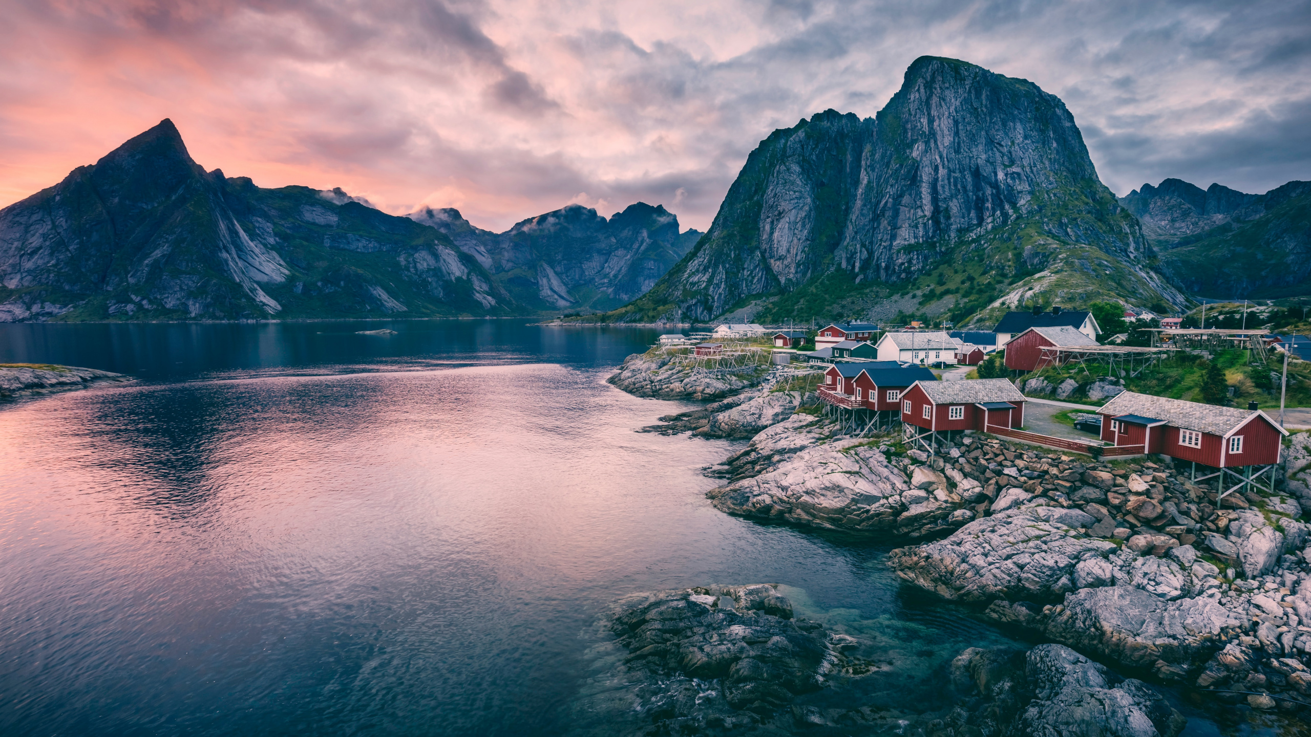 Norway Nature, Fjord, Lofoten, Nature, Travel. Wallpaper in 2560x1440 Resolution