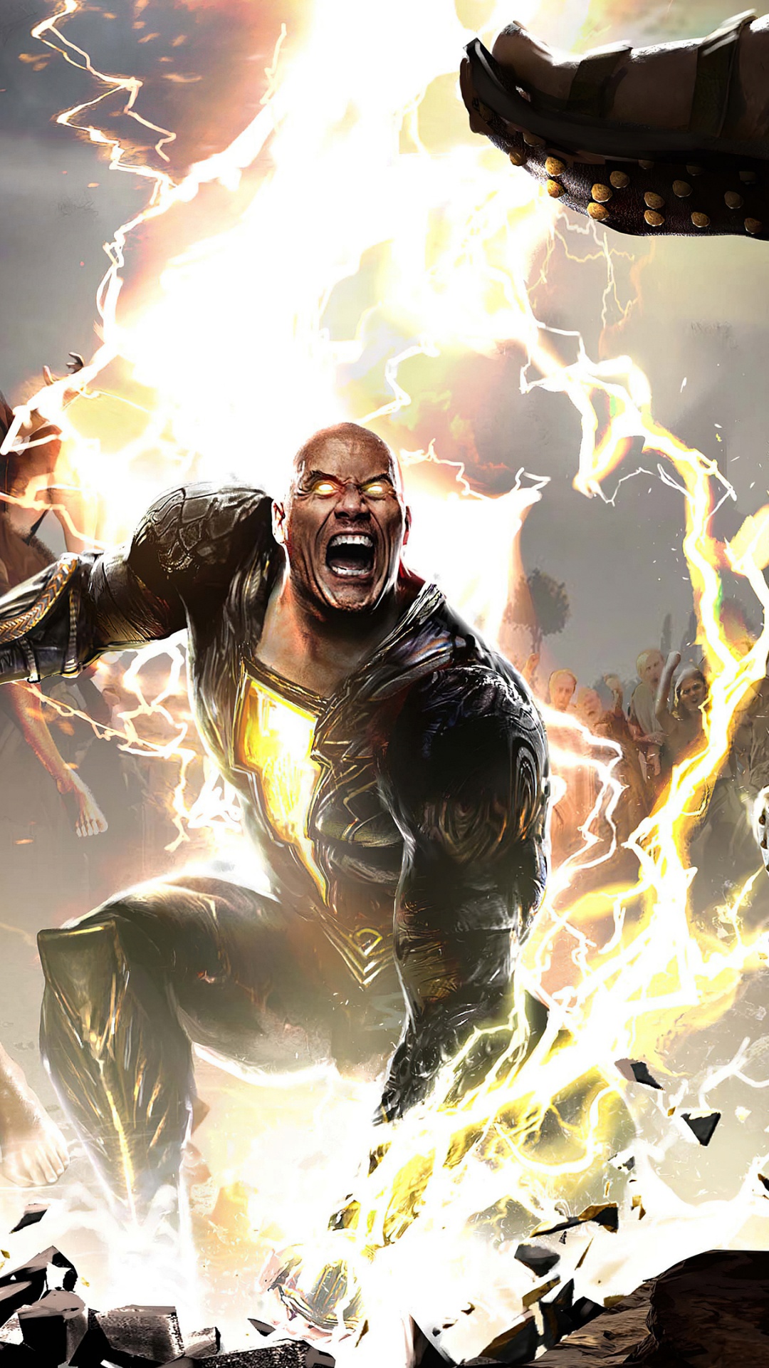 Dwayne Johnson, Black Adam, dc Comics, Warner Bros Pictures, World. Wallpaper in 1080x1920 Resolution