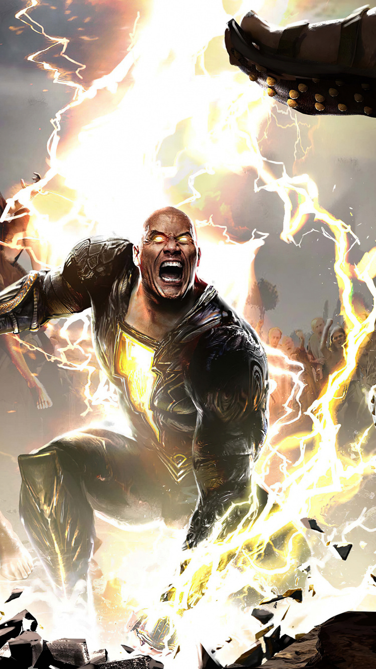 Dwayne Johnson, Black Adam, dc Comics, Warner Bros Bilder, Geste. Wallpaper in 750x1334 Resolution