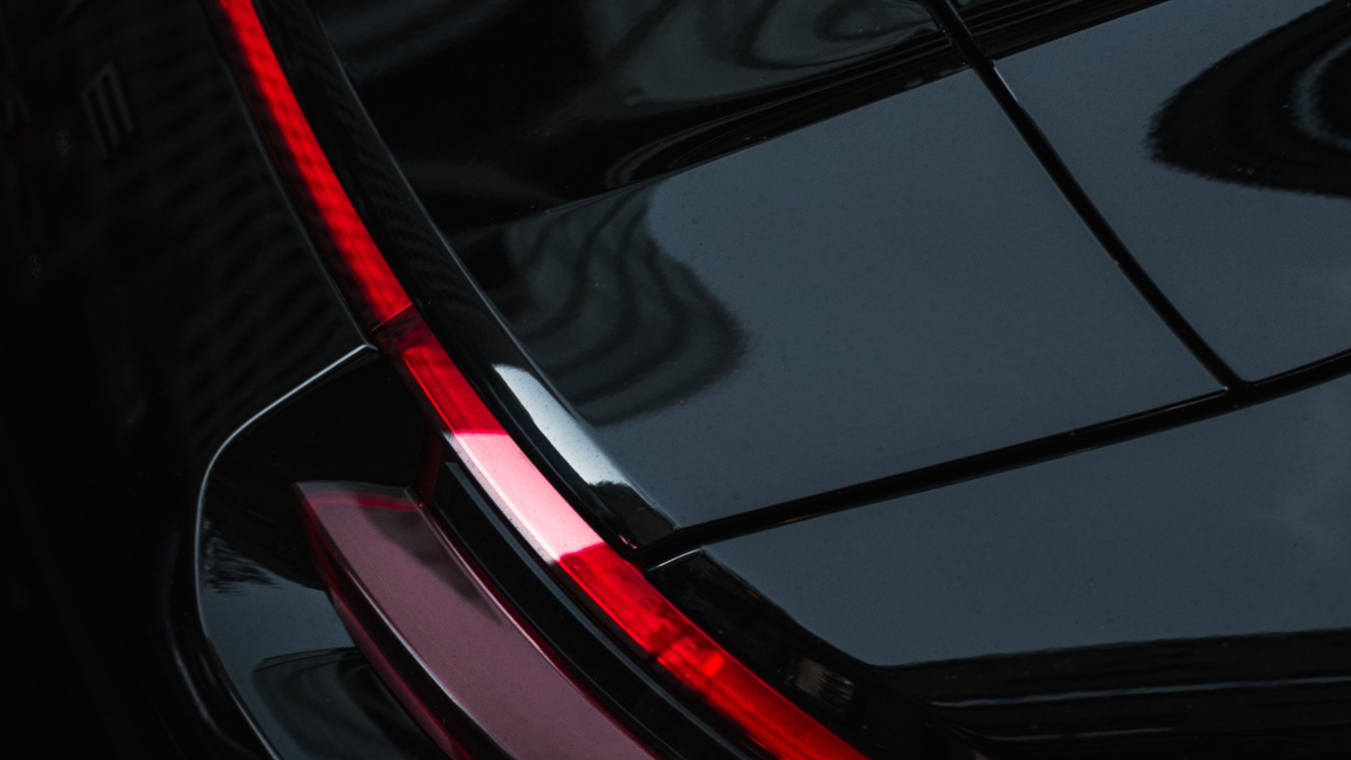 Feu Arrière de Voiture Rouge et Noir. Wallpaper in 1920x1080 Resolution