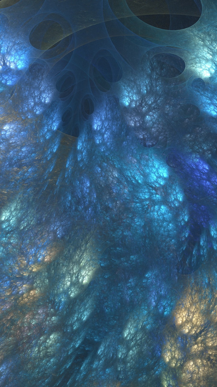 Blue and White Abstract Painting. Wallpaper in 720x1280 Resolution