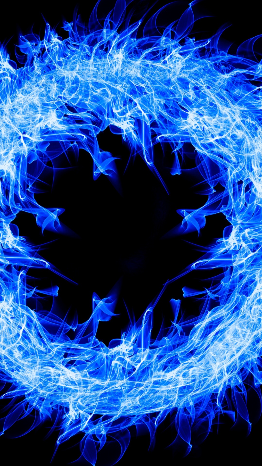 Feu Jaune Sur Fond Noir. Wallpaper in 1080x1920 Resolution