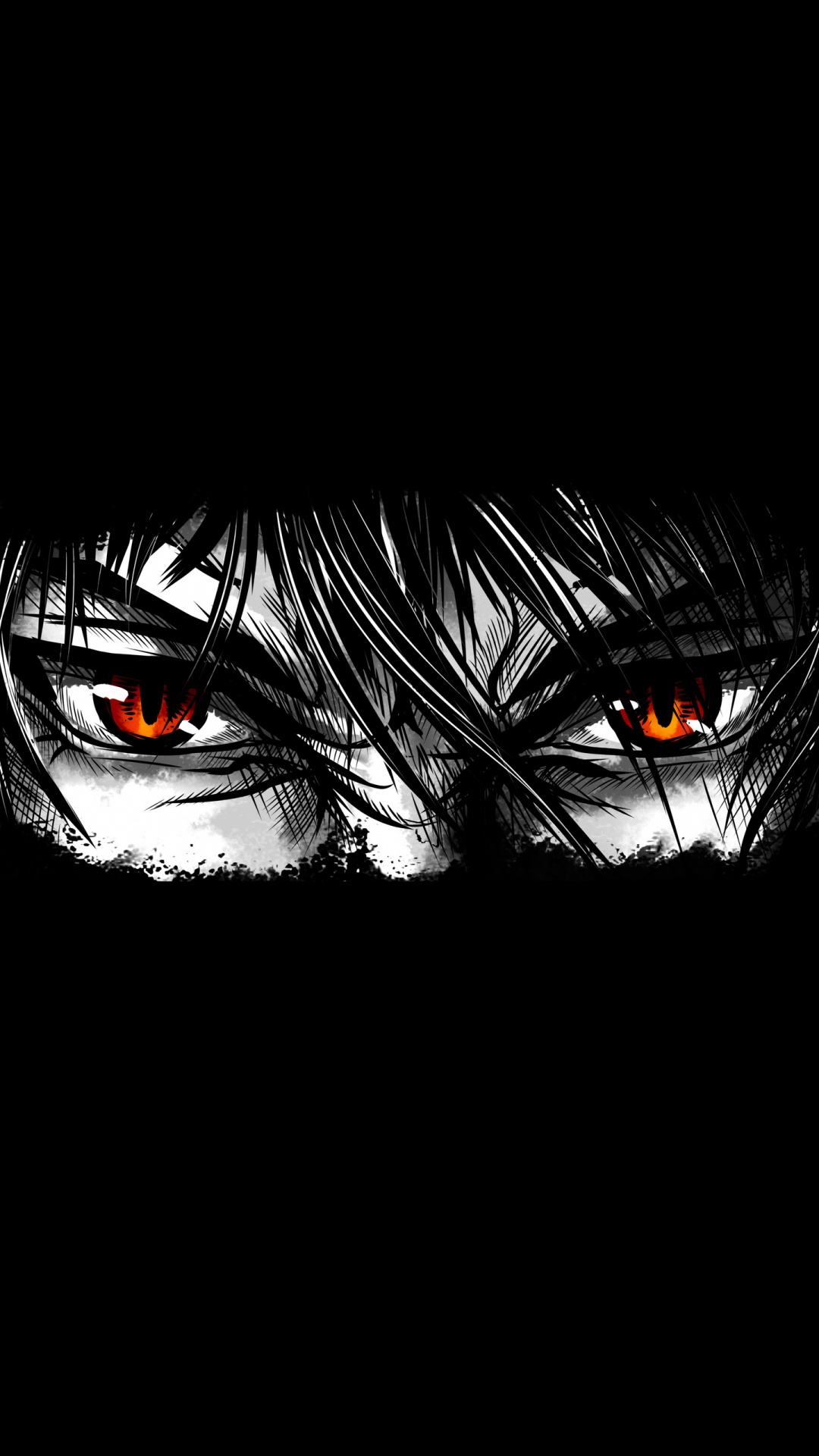 Anime Negro, Arte Animado, de Dibujos Animados, Caricatura, Manga. Wallpaper in 1080x1920 Resolution