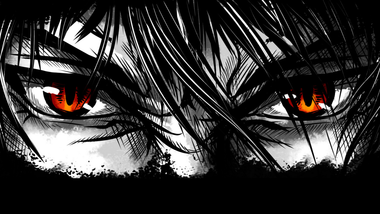 Schwarzer Anime, Anime-Kunst, Zeichentrickfilm, Cartoon, Ärmel. Wallpaper in 1280x720 Resolution