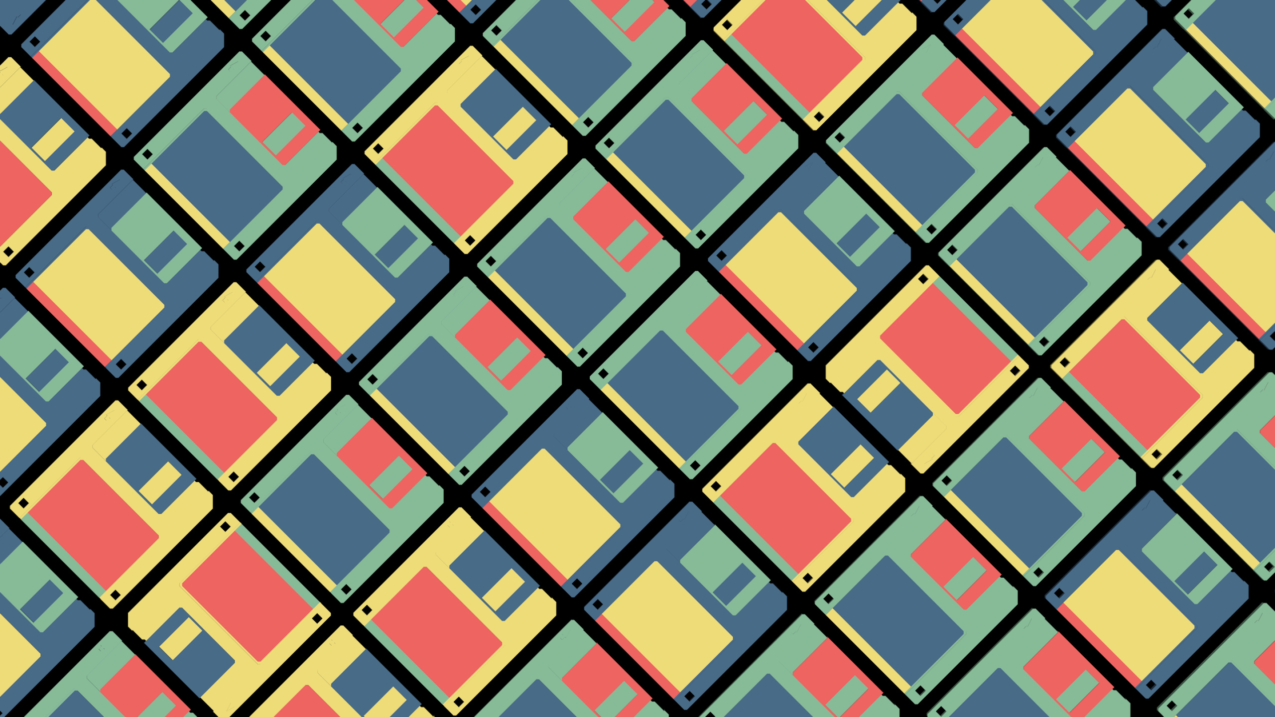 Disquete, Rectángulo, Textil, Naranja, Arte. Wallpaper in 2560x1440 Resolution