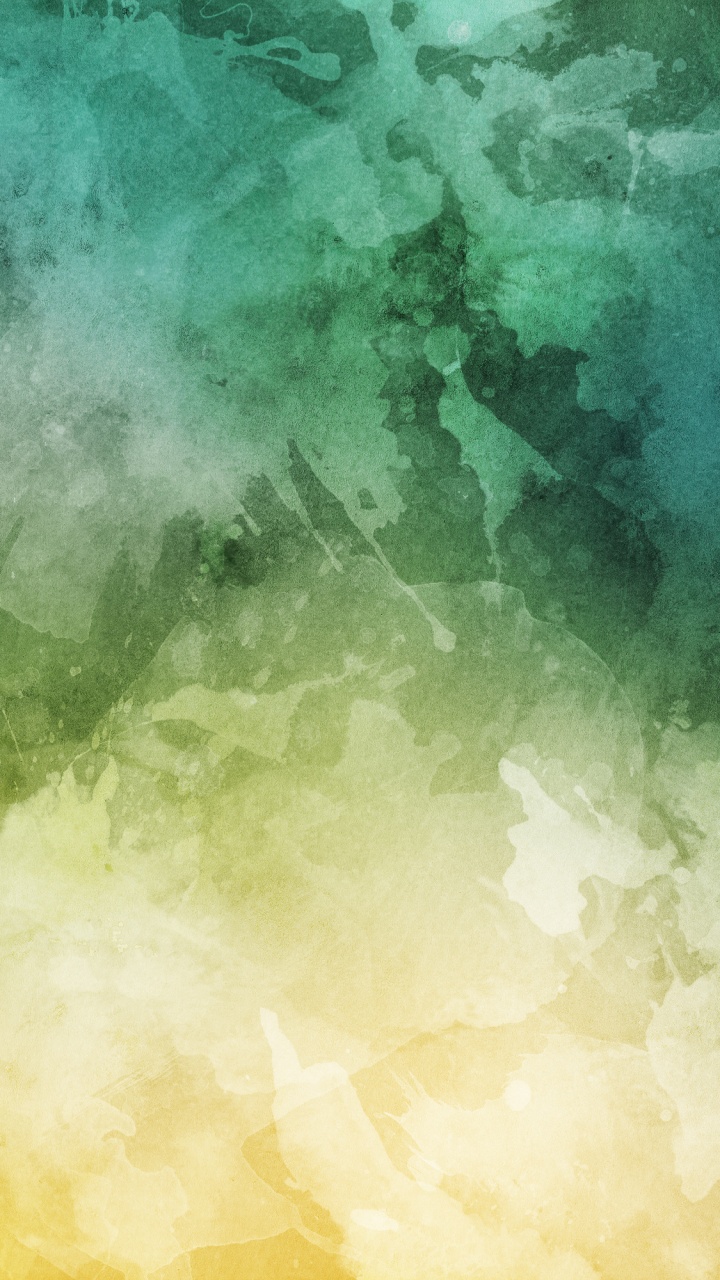 Pintura Abstracta Amarilla y Verde. Wallpaper in 720x1280 Resolution