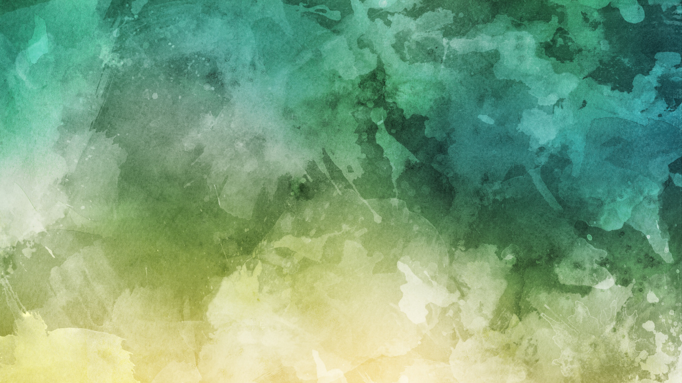 水彩画, 纹理, 绿色的, 气氛, 绘画 壁纸 1366x768 允许