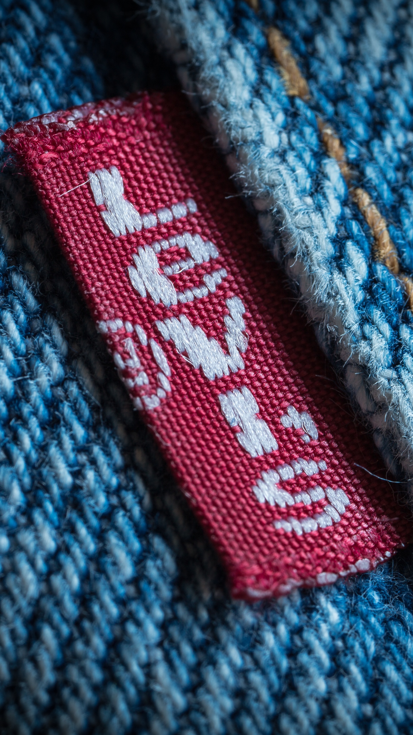 Pantalon, Tricot, Lévis 501, Red, Tissu Tissé. Wallpaper in 1440x2560 Resolution