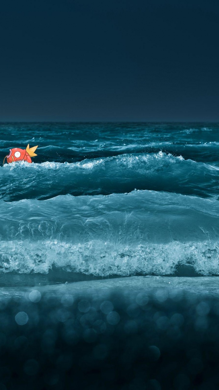 Ocean Waves, Ocean, Sea, Waves at Night, Water. Wallpaper in 720x1280 Resolution