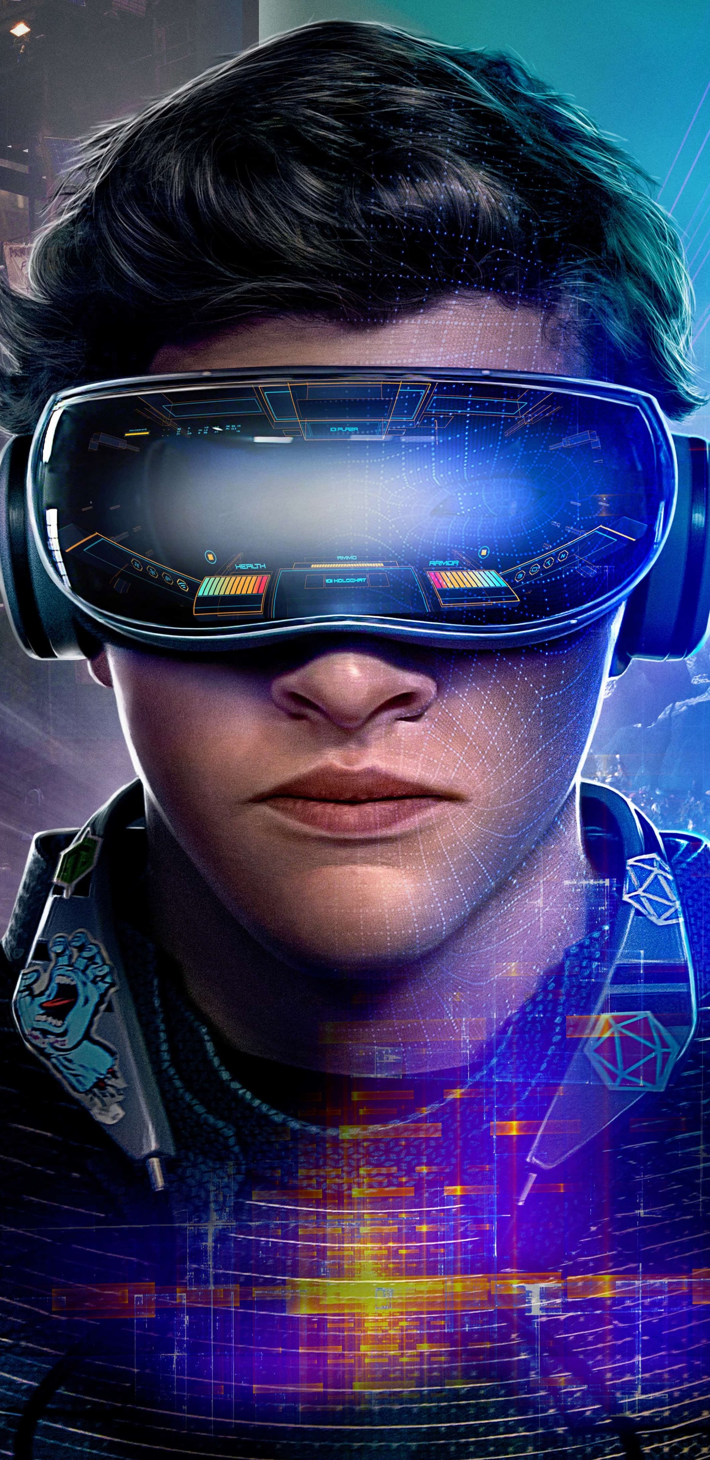 Hombre Con Gafas Negras y Azules. Wallpaper in 1440x2960 Resolution