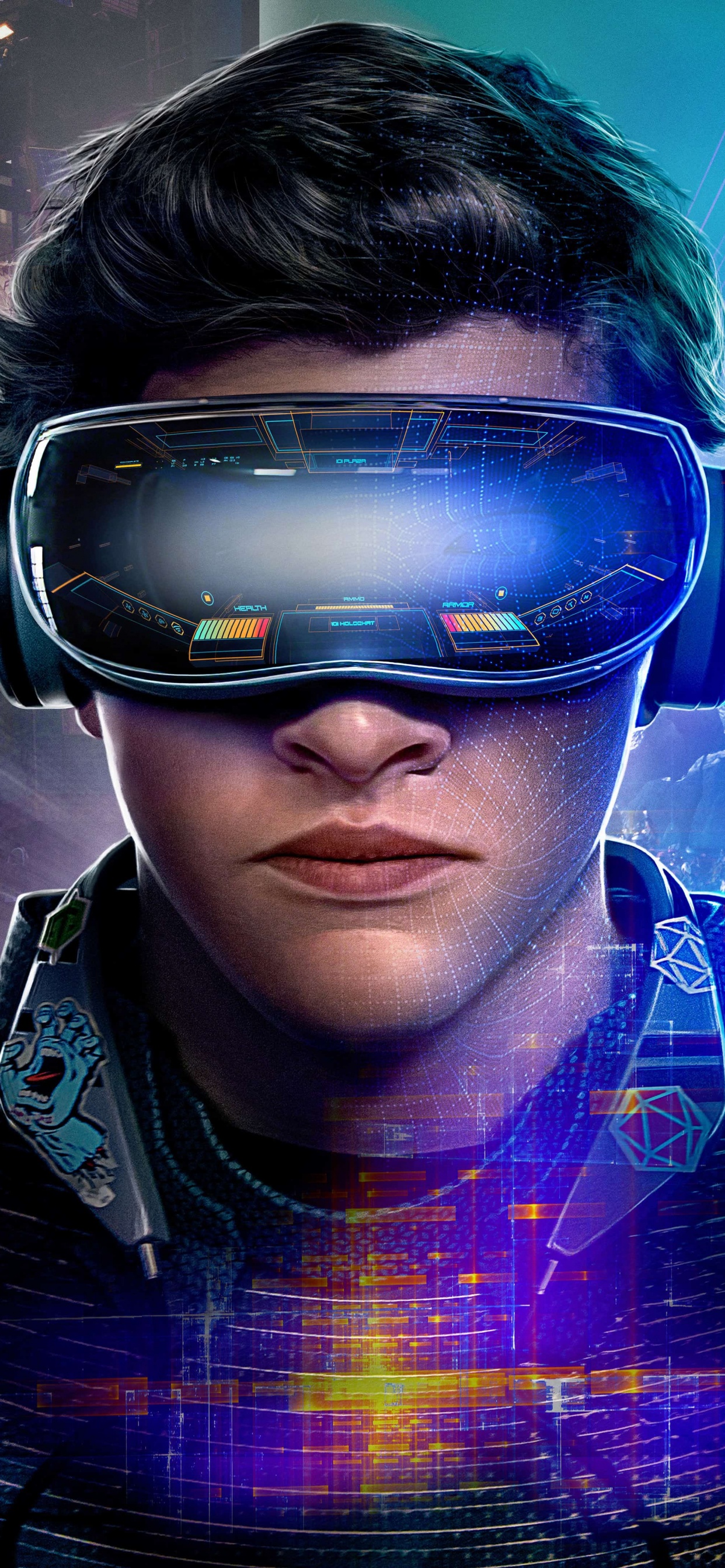 Mann in Schwarz-blauer Brille. Wallpaper in 1242x2688 Resolution