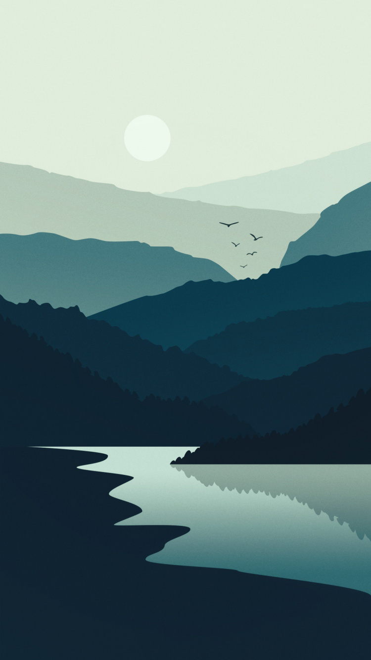 Cloud, Water Resources, Water, Mountain, Atmosphere. Wallpaper in 750x1334 Resolution