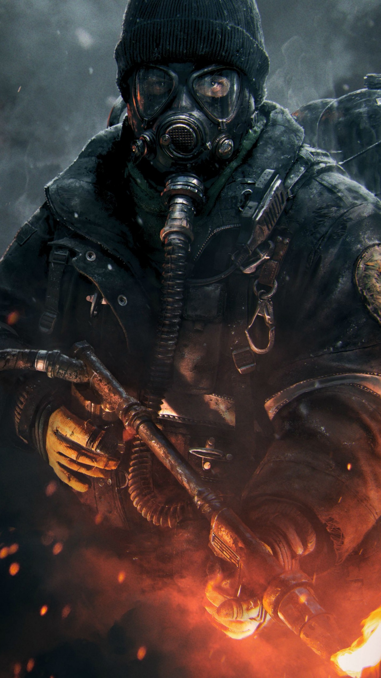 Ubisoft, Xbox One, Smoke, Demon, Movie. Wallpaper in 1440x2560 Resolution