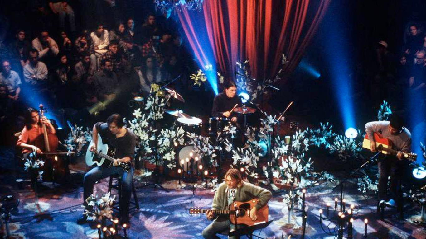 Nirvana, de la Musique Acoustique, Performance, Divertissement, Concert. Wallpaper in 1366x768 Resolution