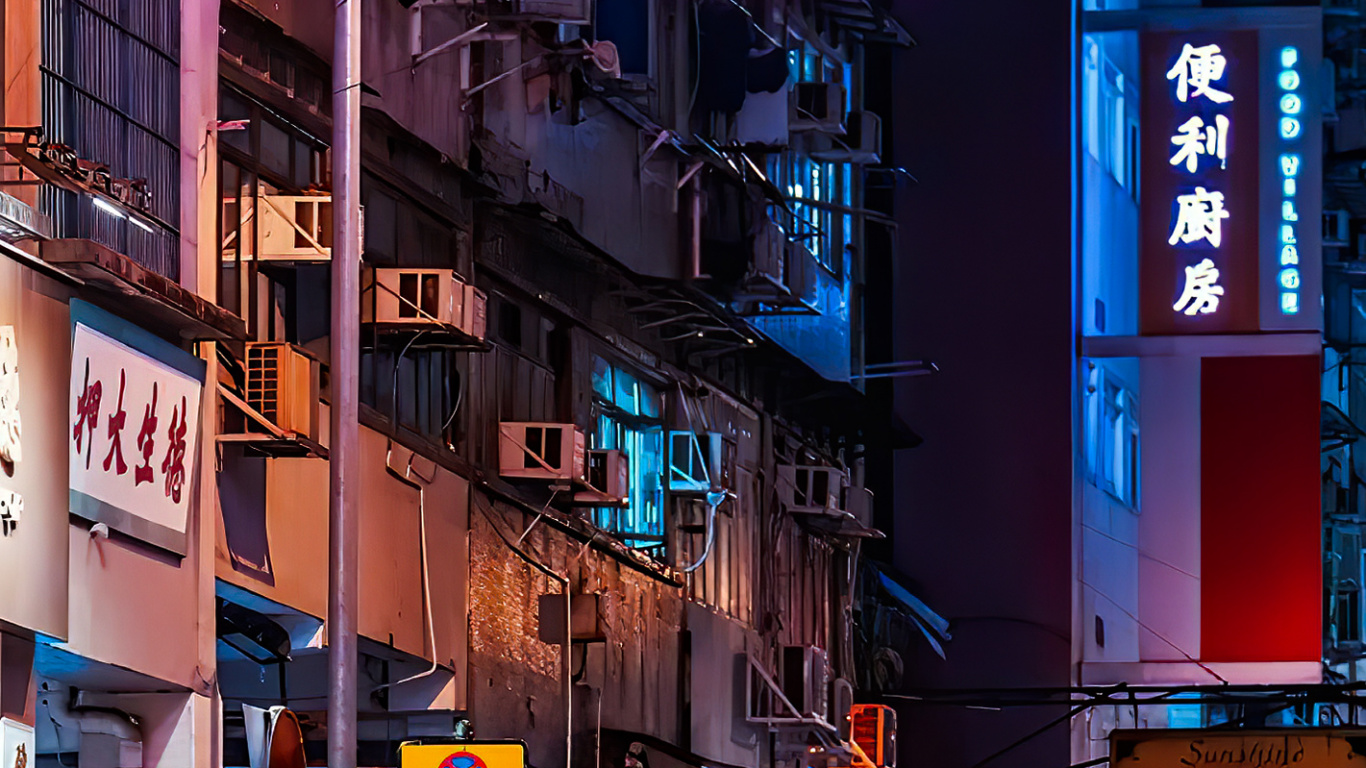 Wahrzeichen, Leuchtreklame, Gebäude, Tire, Blau. Wallpaper in 1366x768 Resolution