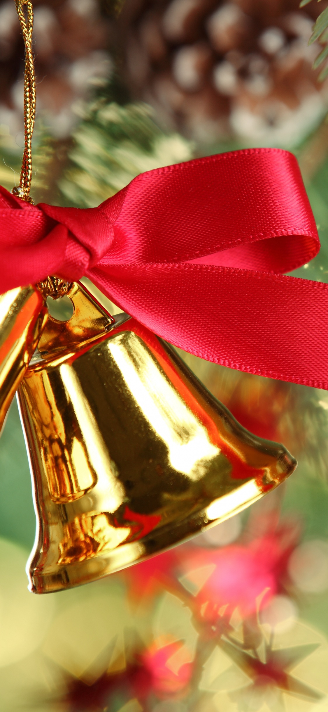 Jingle Bell, Bell, Weihnachten, Christmas Ornament, Weihnachtsdekoration. Wallpaper in 1125x2436 Resolution