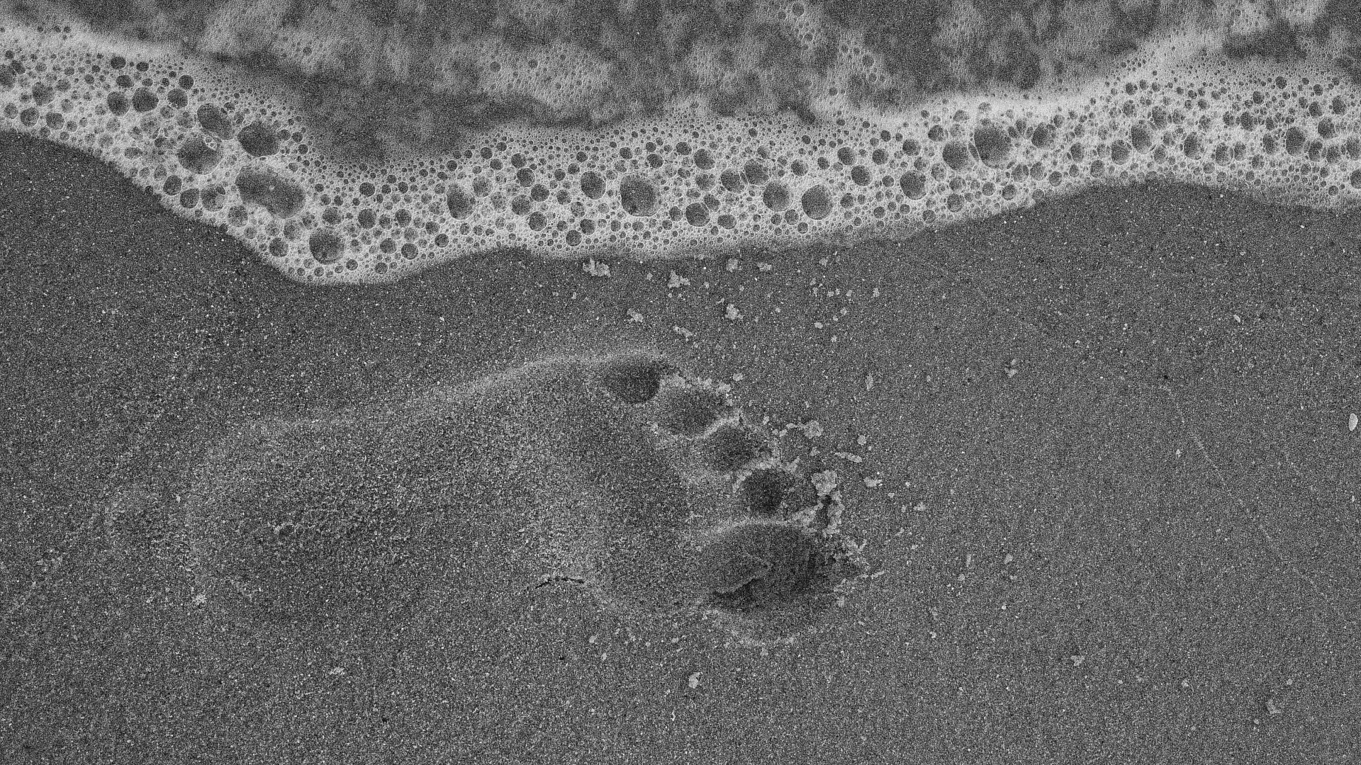 沙, 地质学, 的土壤, 足迹, 海岸 壁纸 1920x1080 允许