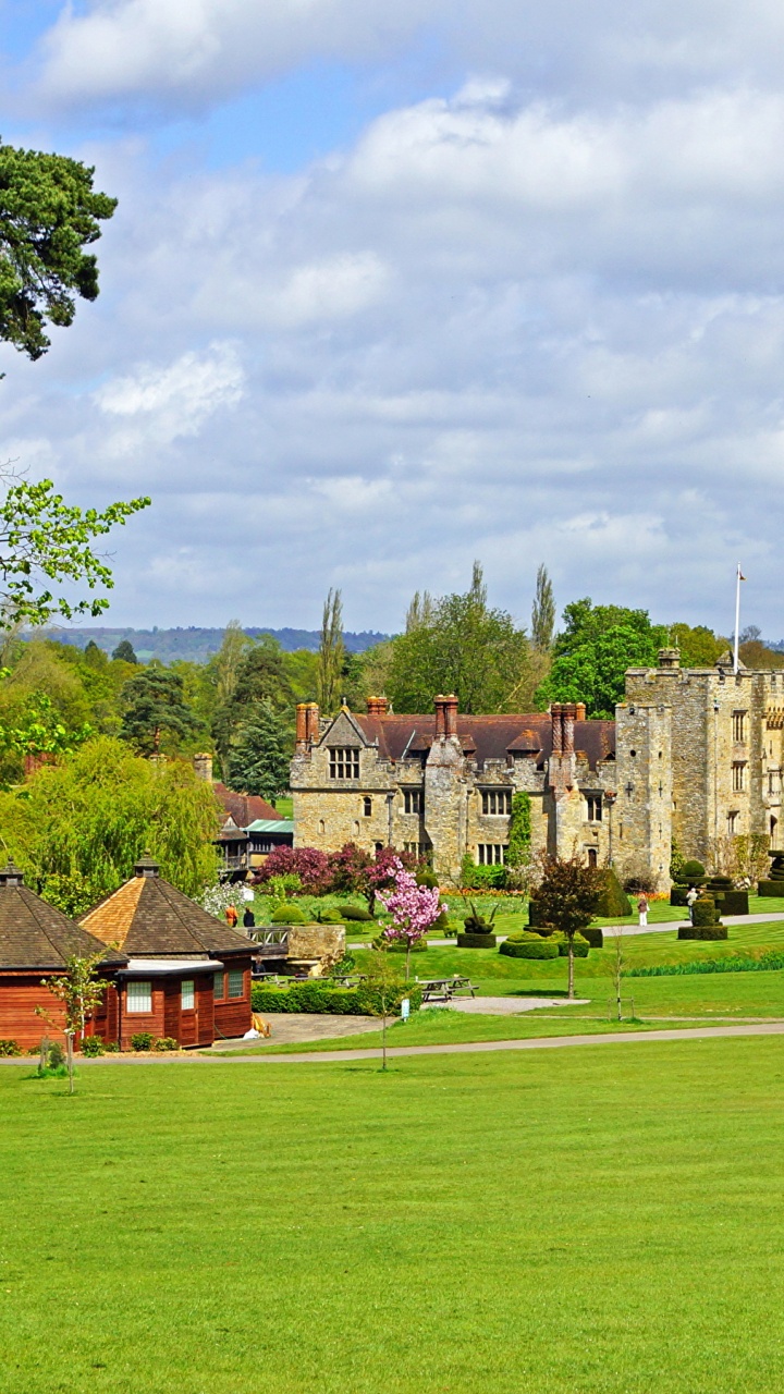 城堡, 草, 草坪, 性质, 农舍 壁纸 720x1280 允许