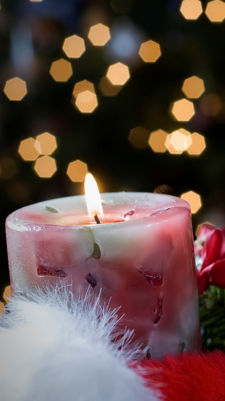 Candle, Christmas, Christmas Decoration, Tree, Christmas Ornament. Wallpaper in 720x1280 Resolution