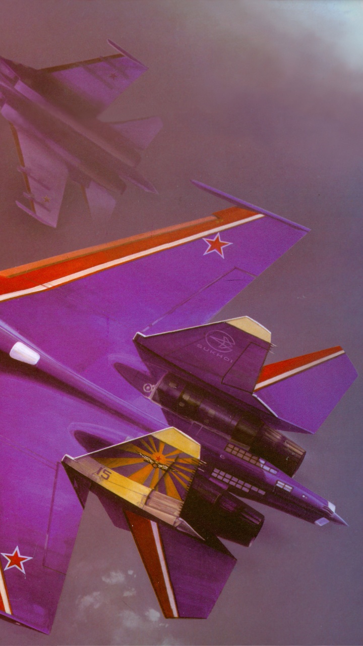 苏霍伊, 翼, 航空公司, 航空, 特技 壁纸 720x1280 允许