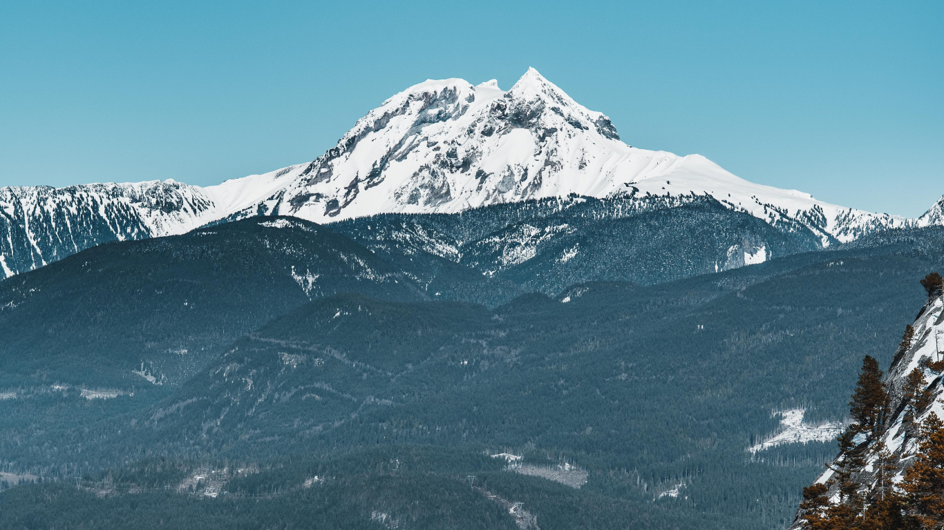 Bergkette, Alpen, Bergigen Landschaftsformen, Schnee, Grat. Wallpaper in 1366x768 Resolution