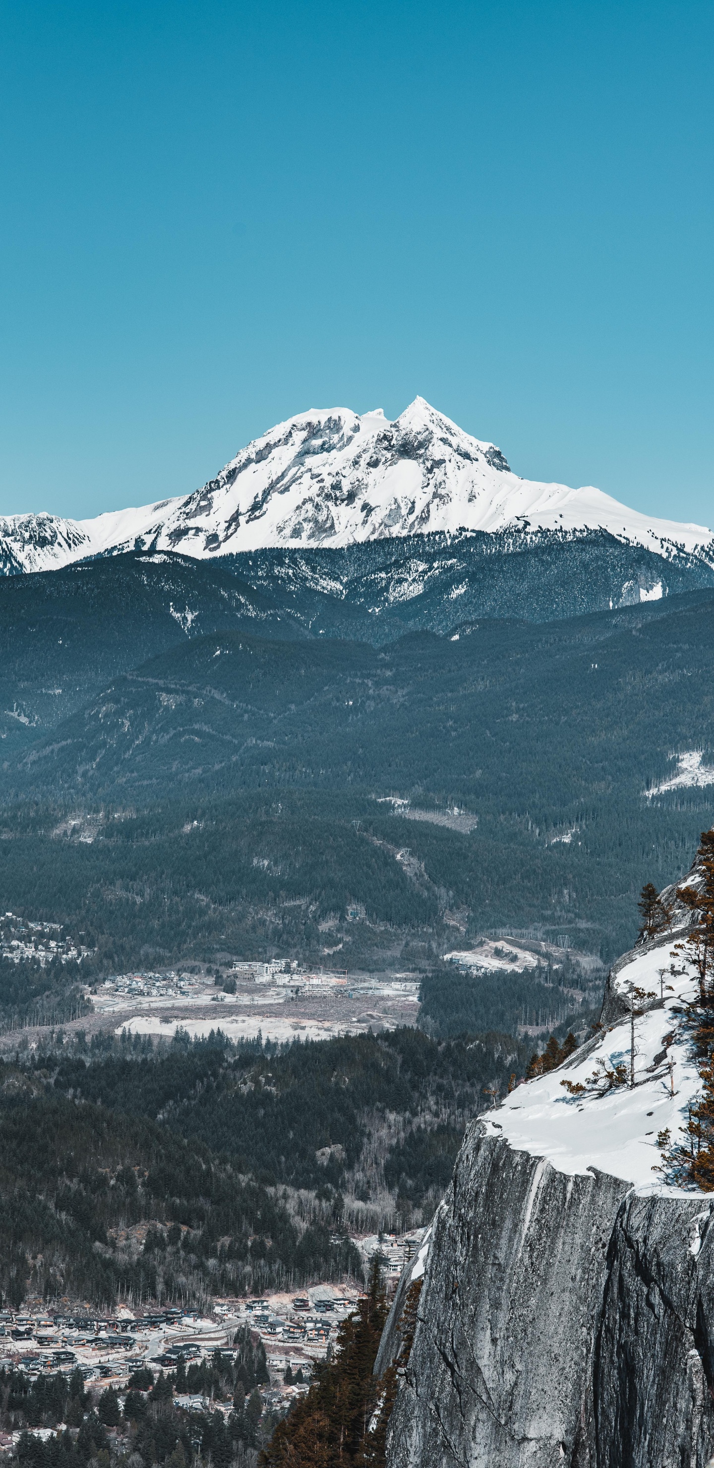 Bergkette, Alpen, Bergigen Landschaftsformen, Schnee, Grat. Wallpaper in 1440x2960 Resolution