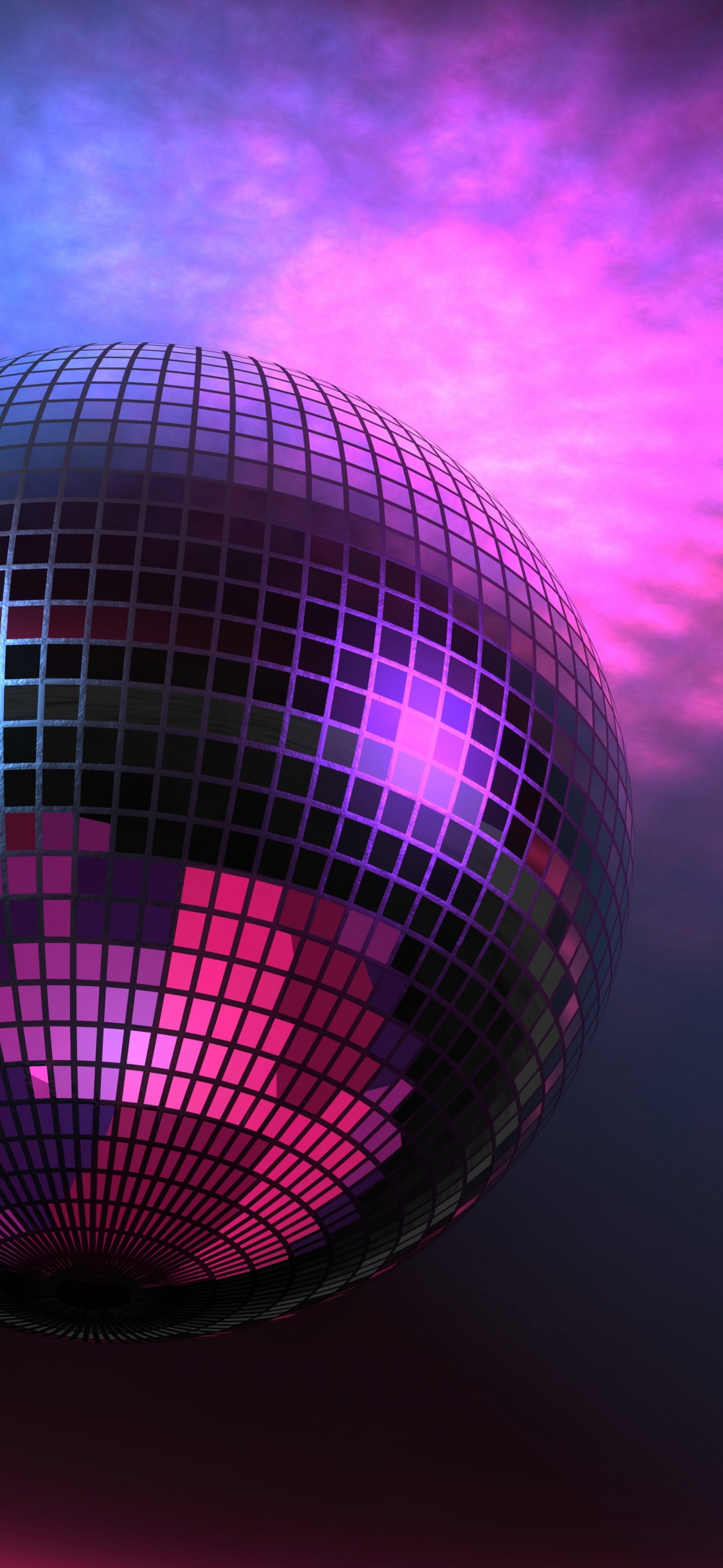 Disco, Nightclub, Purple, Violet, Light. Wallpaper in 1125x2436 Resolution