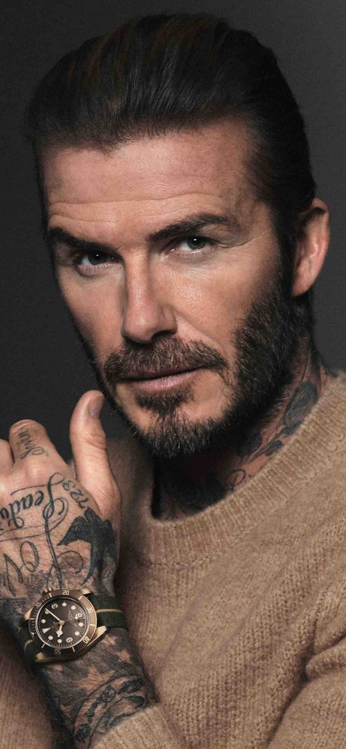 David Beckham, Gesichtsbehaarung, Kehllappen, Haar, Schnurrbart. Wallpaper in 1125x2436 Resolution