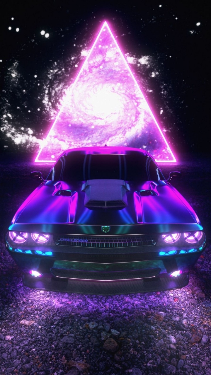 光, 车灯, 格栅, 紫色的 壁纸 720x1280 允许