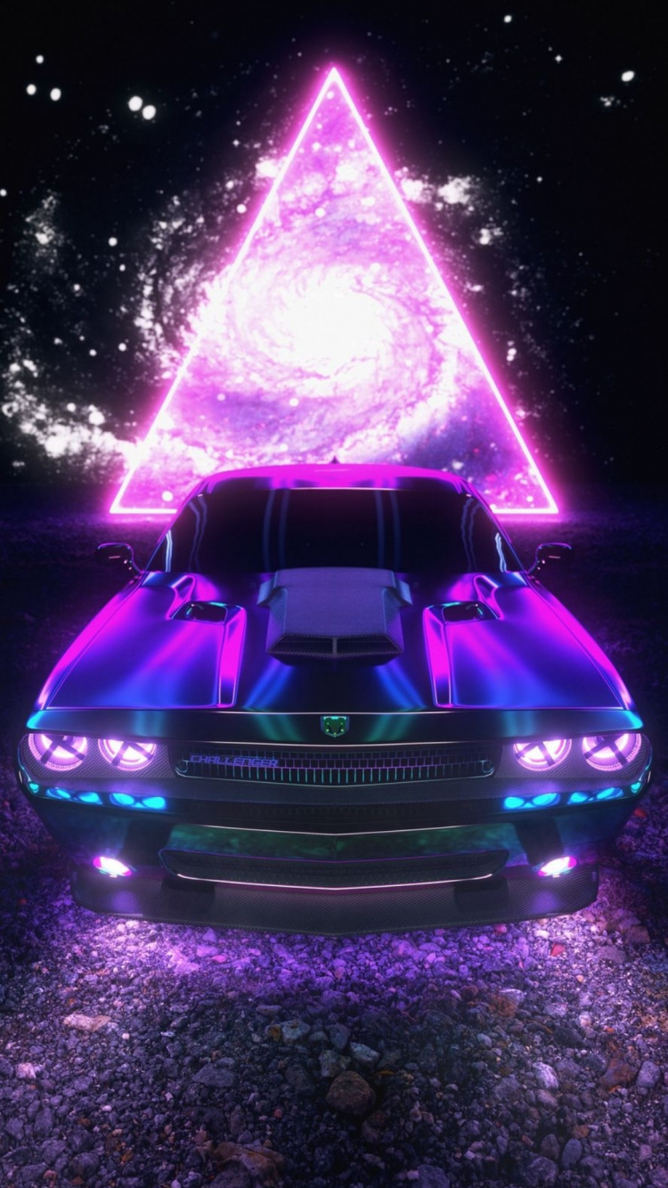 光, 车灯, 格栅, 紫色的 壁纸 750x1334 允许