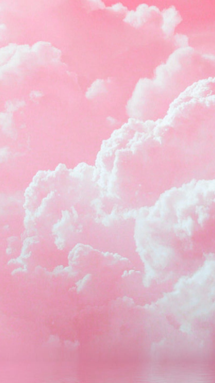美学, 柔和的, 粉红色, 品红色, 积云 壁纸 720x1280 允许