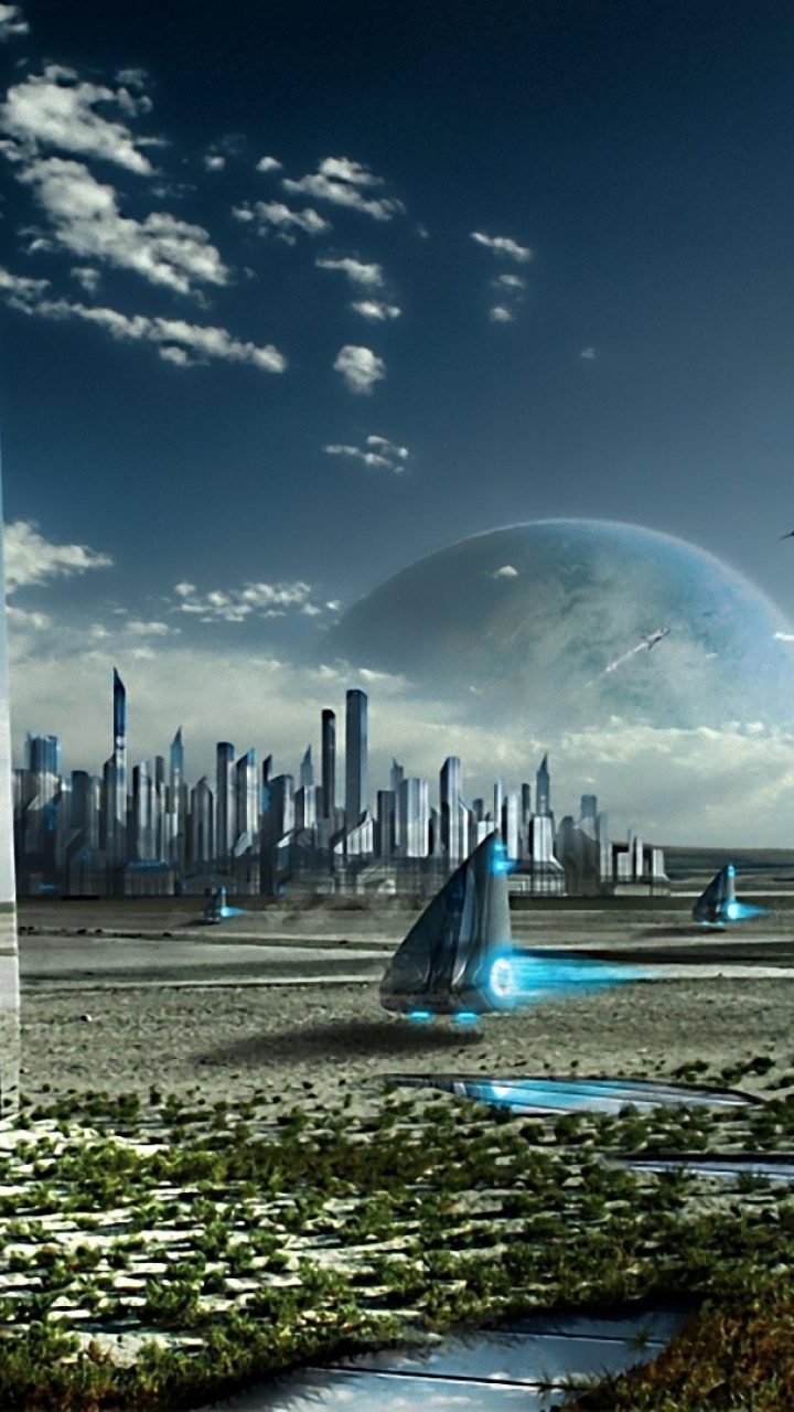 里程碑, 建筑, 城市景观, 大都会, 科幻小说 壁纸 720x1280 允许