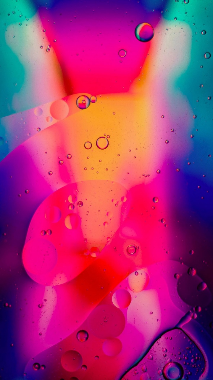 Colorfulness, Red, Liquid, Orange, Magenta. Wallpaper in 720x1280 Resolution