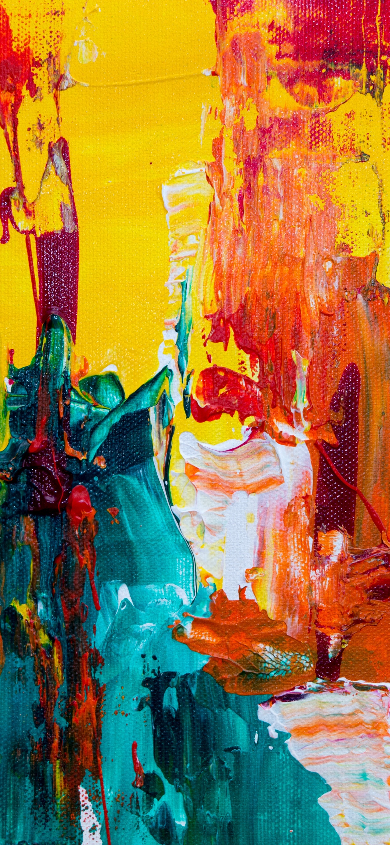 Action-Painting, Malerei, Kunst, Abstrakte Kunst, Moderne Kunst. Wallpaper in 1242x2688 Resolution