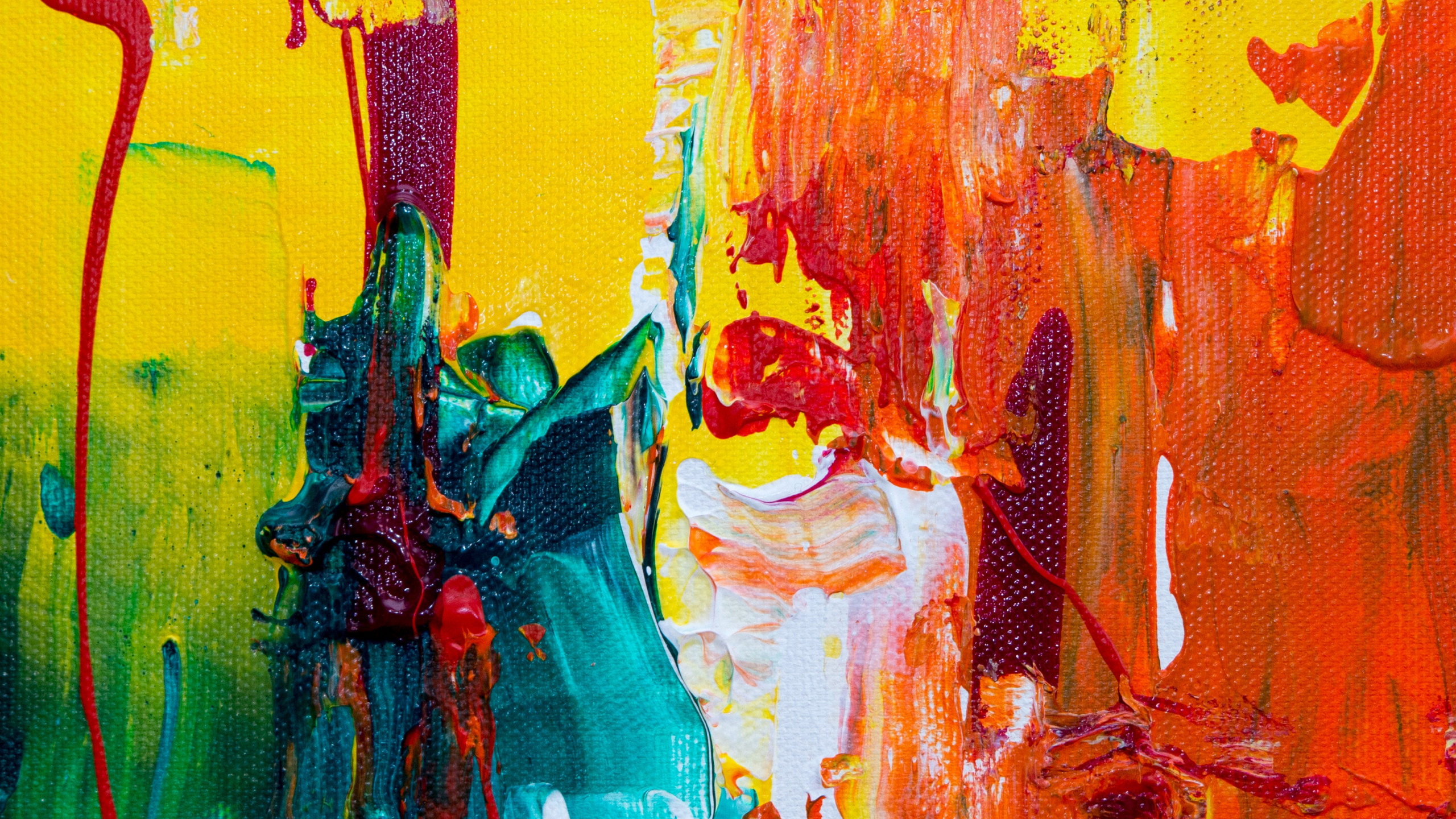 Peinture D'action, Art, L'art Abstrait, L'art Moderne, Peinture Acrylique. Wallpaper in 2560x1440 Resolution