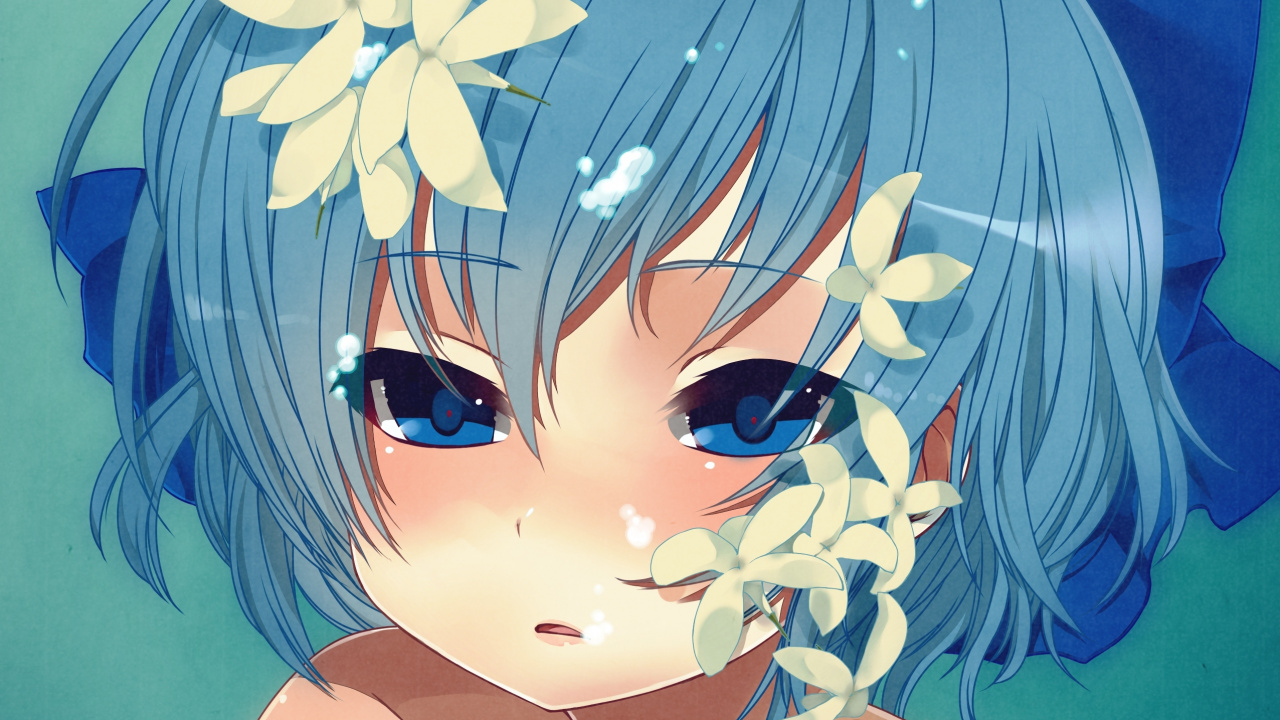 Personaje de Anime de Chica de Pelo Azul. Wallpaper in 1280x720 Resolution