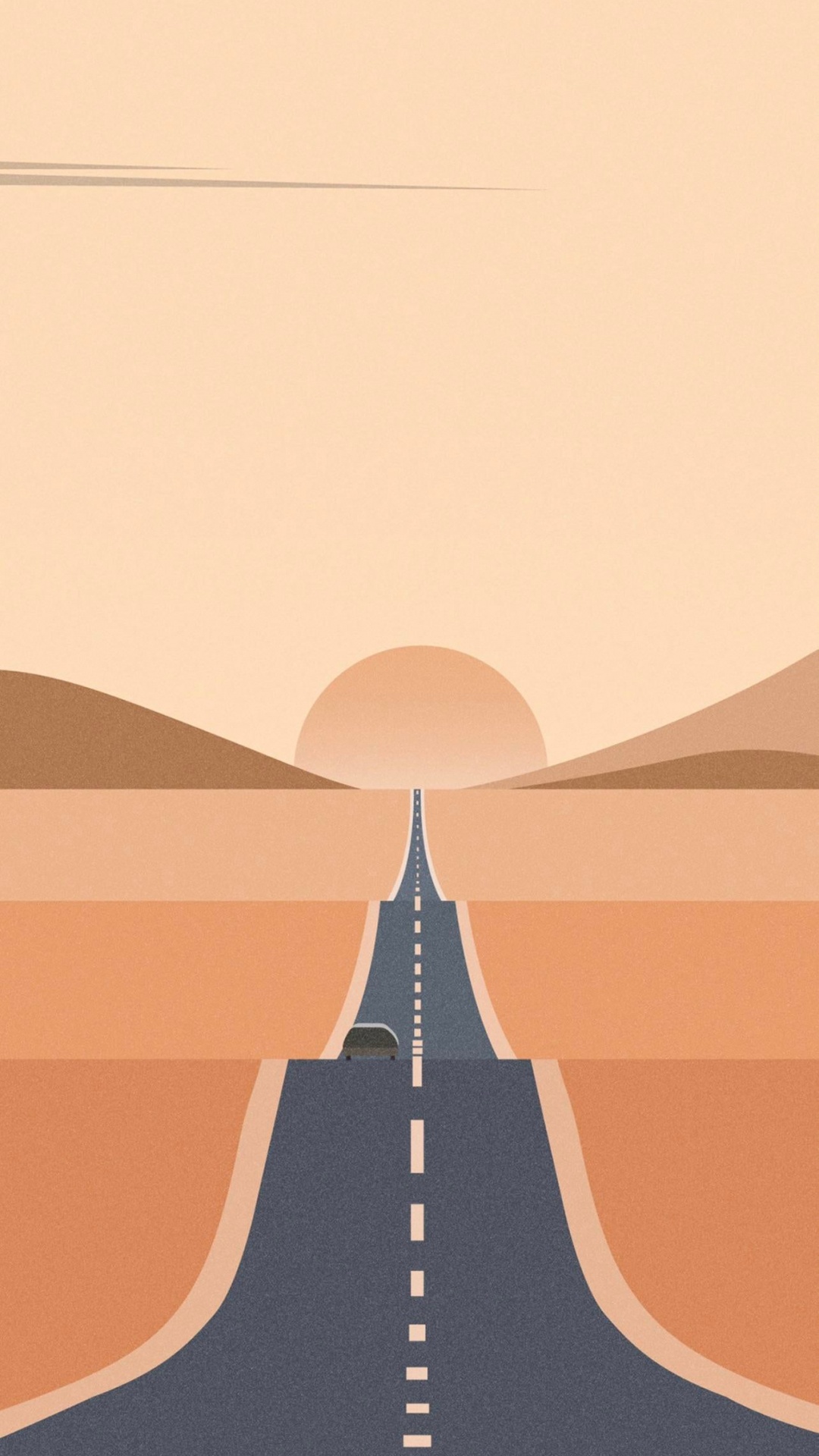 Orange, Triangle, Slope, Tints and Shades, Pattern. Wallpaper in 1080x1920 Resolution