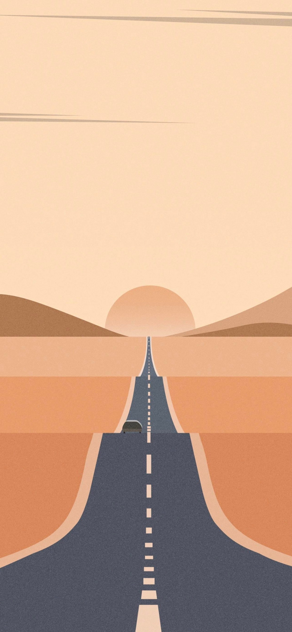 Orange, Triangle, Slope, Tints and Shades, Pattern. Wallpaper in 1242x2688 Resolution