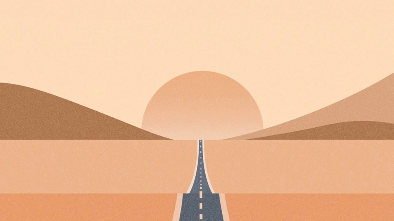 Orange, Triangle, Slope, Tints and Shades, Pattern. Wallpaper in 1280x720 Resolution