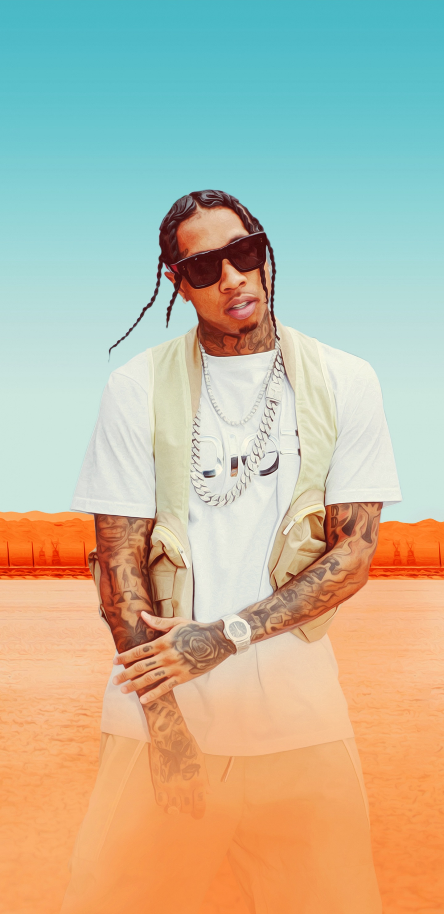 DJ Schlange, Tyga, Hip-hop-Musik, Spaß, Anpassung. Wallpaper in 1440x2960 Resolution