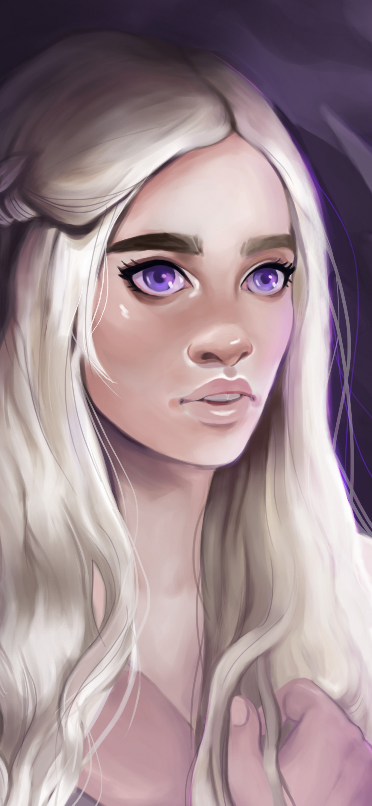 Woman With Blonde Hair Anime Character. Wallpaper in 1242x2688 Resolution